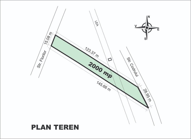 Teren 2000 mp in orasul Magurele